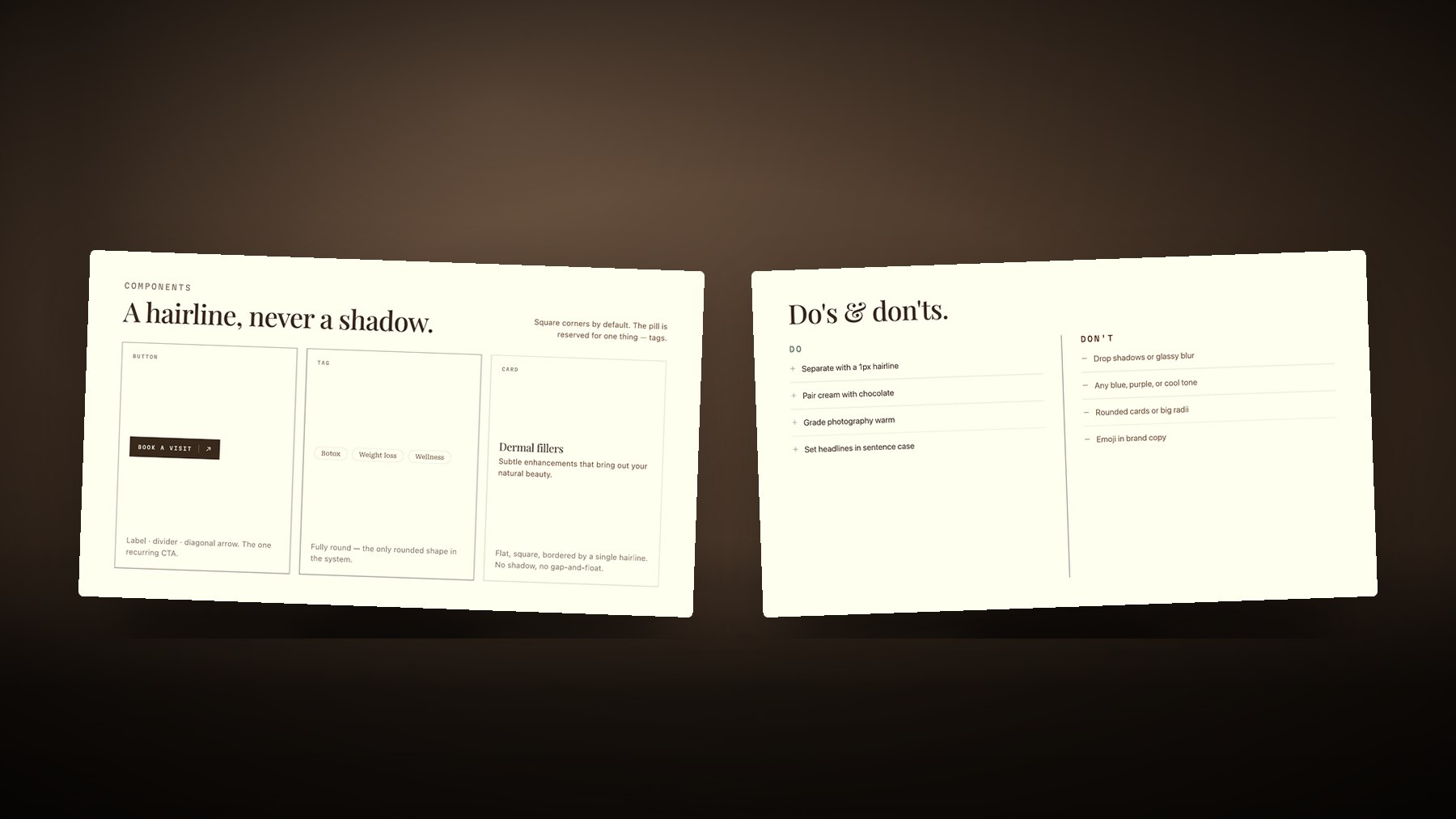 Component rules and the do's and don'ts