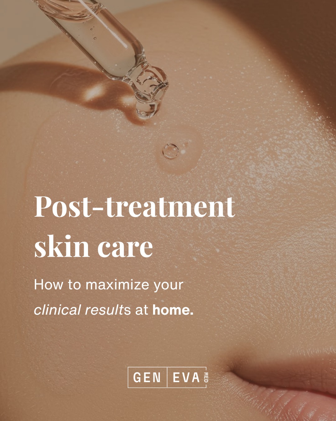 Geneva Med Instagram carousel on post-treatment care &mdash; slide 1 of 4